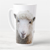 Agneau à mouton Ewe Visite Laine Knitters Mug (Angle gauche)