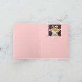 Agneau avec deux bébés cardinaux carte pour notes (Intérieur)