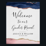 agneau bleu et rousse bébé sexe révéler signe<br><div class="desc">Floral bébé genre révéler signe d'accueil fête avec belle agneau bleu et rose</div>