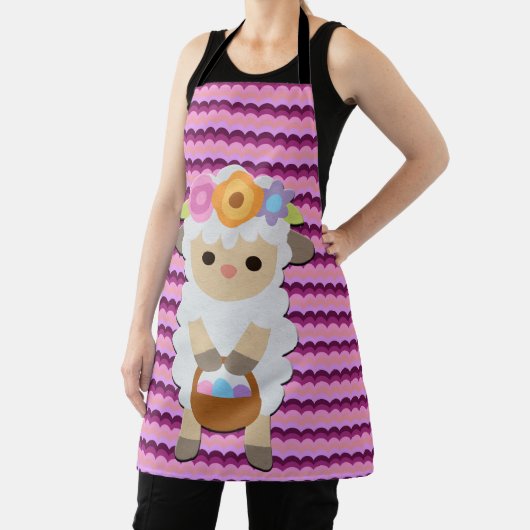 Agneau de Pâques mignon Abstrait tablier multicolo (Insitu)