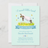 Agneau de printemps sauter les invitations mignonn (Devant)