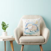 Agneau dormant Boho Nom Nursery Coussin (Chaise)