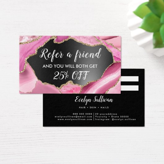 agneau rose noir carte de référence (Bureau)