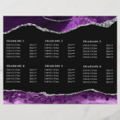 agneau violet et argent sur brochure noire (Dos)