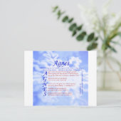 Agnes Acrostic Briefkaart (Staand voorkant)