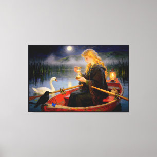 Agnes en de maat van zand – Een vrouwenportret Canvas Afdruk
