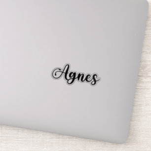 Agnes Naam - Handgeschreven kalligrafie Sticker