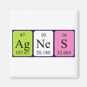 Agnes nom de table périodique aimant