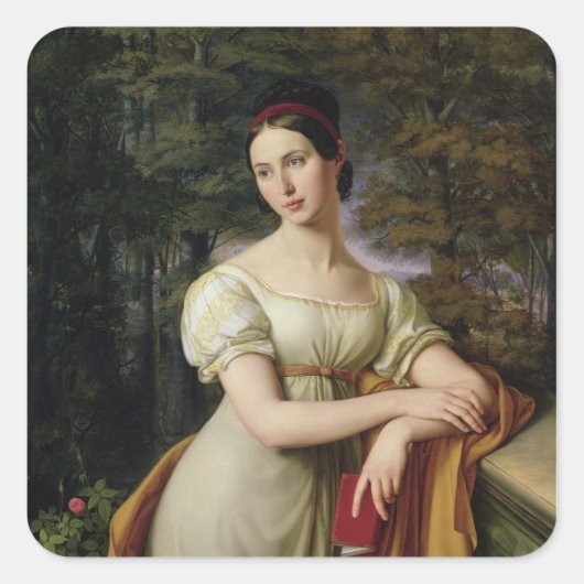 Agnes Rauch , 1825 Vierkante Sticker (Voorkant)