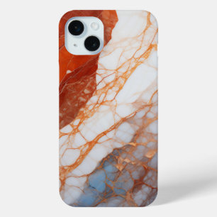 Agnesia gekleurde marmeren telefoonhoes iPhone 15 mini hoesje