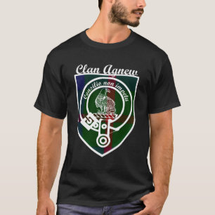 Agnew Achternaam Achternaam Schotse Clan Tartan Ba T-shirt