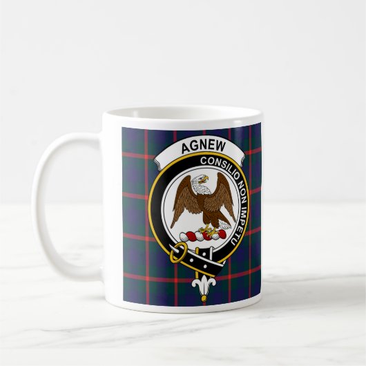 Agnew Clan Badge Coffee Mok - Grootte 11oz (Links)