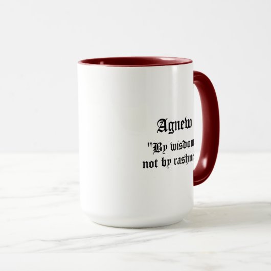 Agnew Clan Badge Combo 15oz Mok (Voorkant rechts)