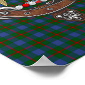 Agnew Clan Badge & Tartan Poster 8.5x11 (Coin)