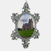 Agnew Clan's Lochnaw Castle Xmas Pewter Ornament (Links)