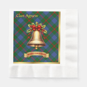 Agnew Gepersonaliseerde Tartan Kerstmis Servet
