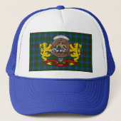 Agnew Scottish Tartan & Badge Trucker Hat Trucker Pet (Voorkant)