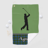 Agnew Tartan Golf Serviette Son (En situation)