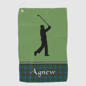 Agnew Tartan Golf Serviette Son (Devant)