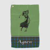 Agnew Tartan Golf Towel Golfhanddoek (Voorkant)