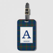 Agnew Tartan Groen en Blauw Plaid Patroon