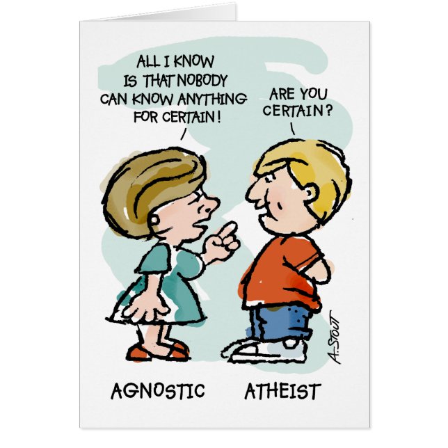 Agnost vs Atheïst (Voorkant)