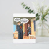Agnostic Missionaries Funny Briefkaart (Staand voorkant)