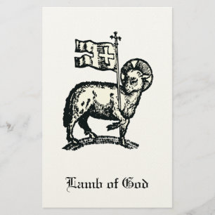 Agnus Dei Het Paaslam Gods Fijne Kunst Briefpapier