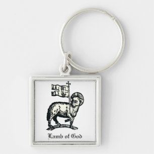 Agnus Dei Het Paaslam Gods Fijne Kunst Sleutelhanger