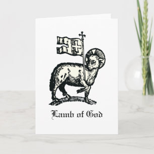 Agnus Dei Het Paschaal Lam Gods Fijne Kunst Kaart