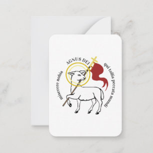 Agnus Dei Notitiekaartje