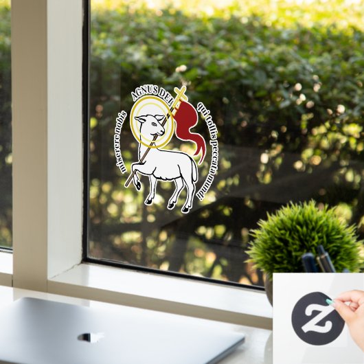 Agnus Dei Raamsticker (Kantoor)