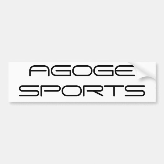 AGOGE SPORTS BUMPERSTICKER (Voorkant)