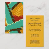 AGONDA - herfst Retro Visitekaartje (Voorkant / Achterkant)