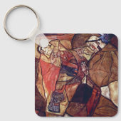 Agony, de doodsstrijd van Egon Schiele Sleutelhanger (Voorkant)