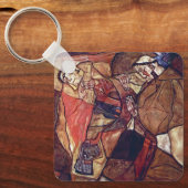 Agony, de doodsstrijd van Egon Schiele Sleutelhanger (Voorkant)