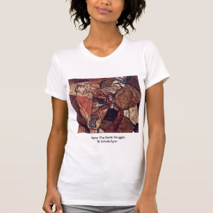 Agony (de doodsstrijd) van Schiele Egon T-shirt
