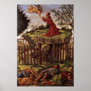 Agony in de tuin - Botticelli - c1500 Poster
