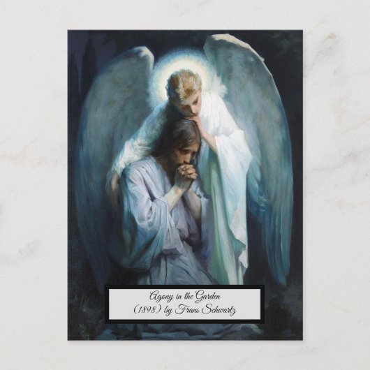 Agony in de tuin Jezus Christus Briefkaart (Voorkant)