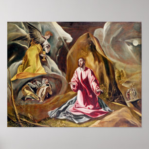 Agony in de tuin van Gethsemane, c.1590's Poster