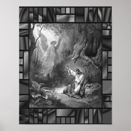 Agony in Garden Dore Jesus Angel Poster (Voorkant)
