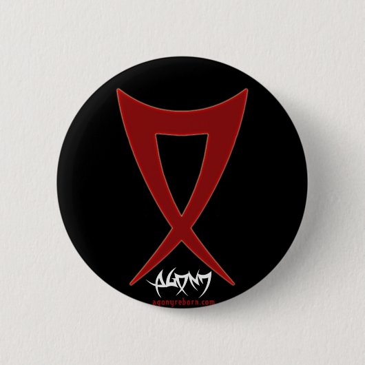AGONY OF Logo Button (Voorkant)