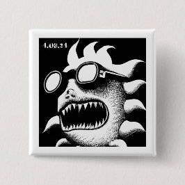 Agony of the Eclipse Vierkante Button 5,1 Cm