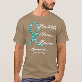 Agorafobie Bewustzijn Geloof over angst in deze fa T-shirt