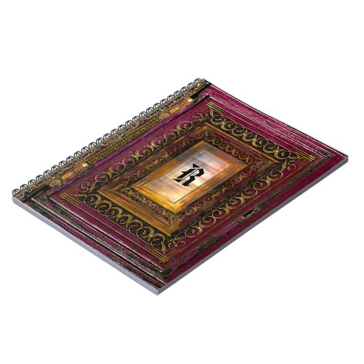 Agortex thunder-monogram notitieboek (Linkerzijde)