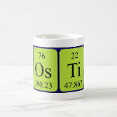 Agostina périodique nom de table mug (Centre)