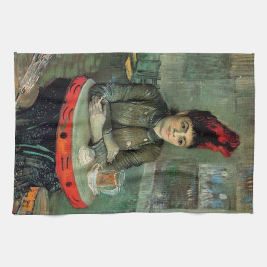 Agostina Segatori, Cafe du Tambourin door Van Gogh Theedoek (Horizontaal)