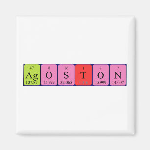 Ágoston Periodieke Naam magnet Magneet