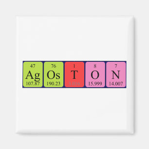 Ágoston Periodieke Naam magnet Magneet