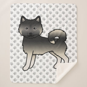 Agouti Alaskan Malamute Schattige Cartoon Hond Sherpa Deken